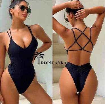 Купальник слитный Tropicanka черный