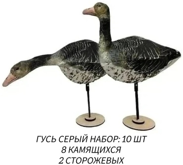 Kaz.Goose Stepok 0802 гусь серый
