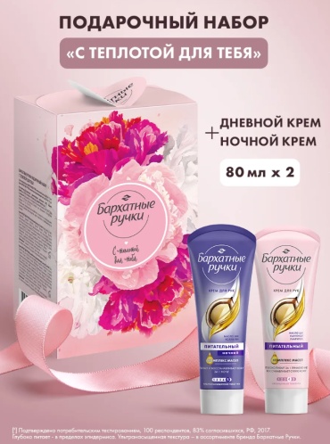 Бархатные ручки Подарочный набор "С теплотой для тебя" набор для кожи рук для женщин