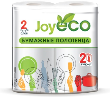 Бумажные полотенца JOY ECO 12 м 2 шт