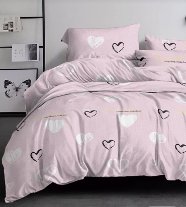 Комплект Letto пододеяльник; простыня; наволочка 1.5-спальный хлопок, полиэстер, 1 наволочка: 50x70 см