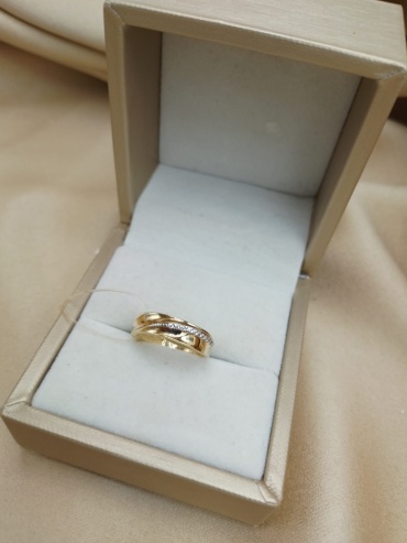 Veronika jewelry factory к332-1093 размер 16.5 вес 2.31 г золото, фианит
