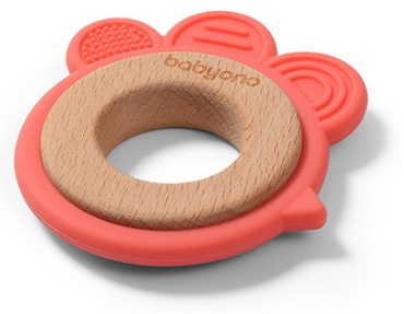 Прорезыватель BabyOno 1075/03, 1 шт, красный
