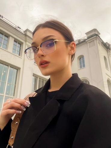 Yeux солнцезащитные очки прямоугольные однотонные