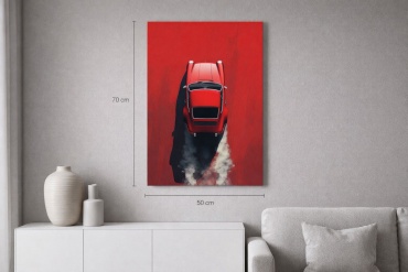 Araystudio.kz картина интерьерная на холсте «Crimson Drift» 50x70 см