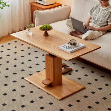 Журнальный столик 8222c, 50x100x72 см, бежевый, светло-коричневый