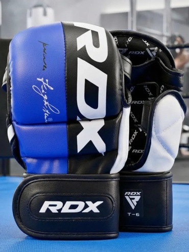 Боксерские перчатки RDX 12 oz синий