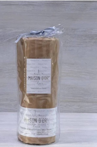 Простыня с наволочками Maison DOR Original 200x200, хлопок, сатин