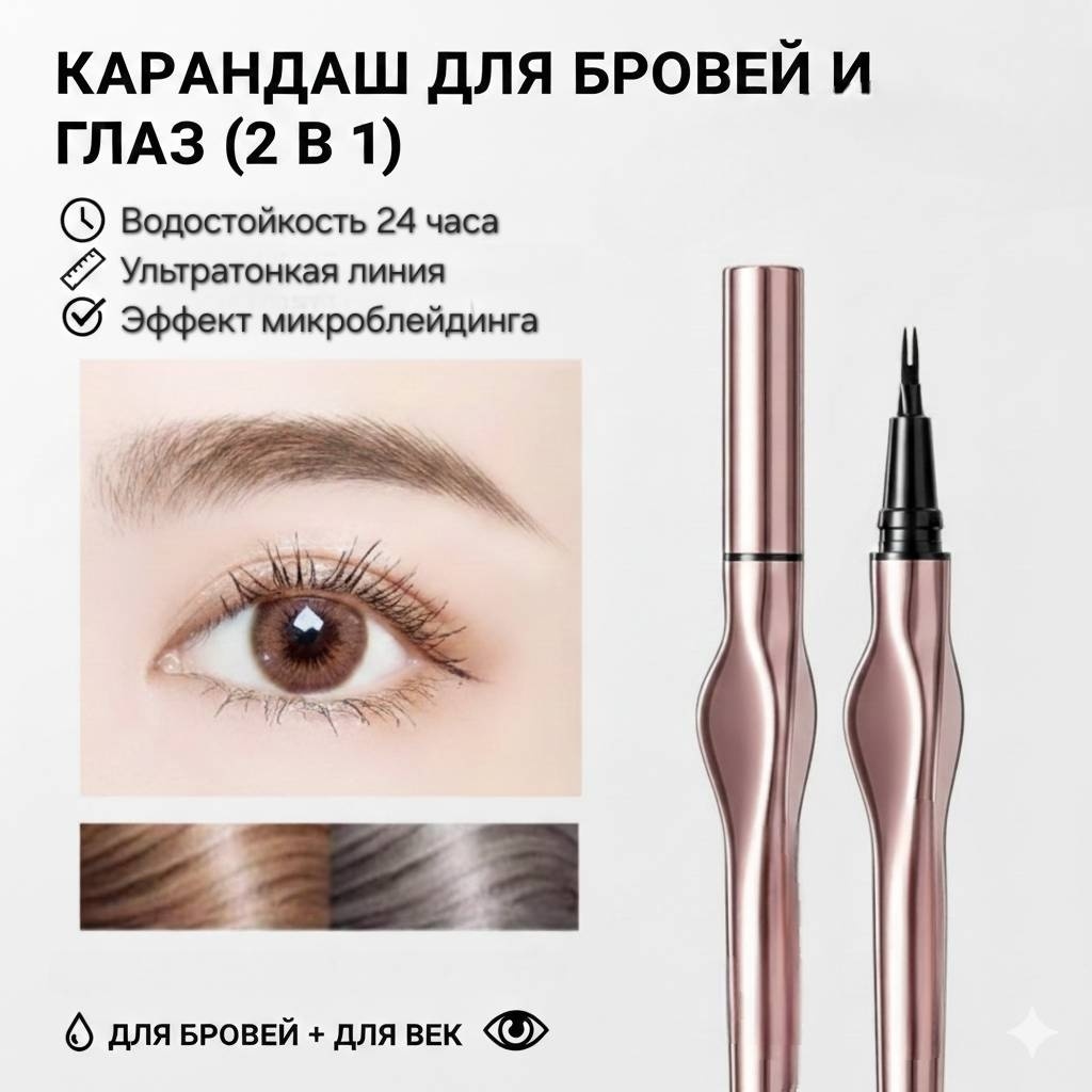 BerTau карандаш Eyebrow Pen 02