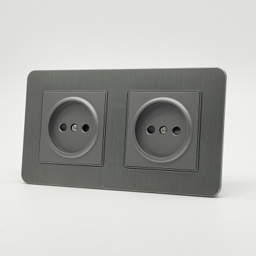 Розетка Империя света Aluminum MMC-2012, серый