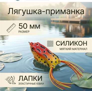 Лягушка 3418118509 1 шт 50 мм мультиколор
