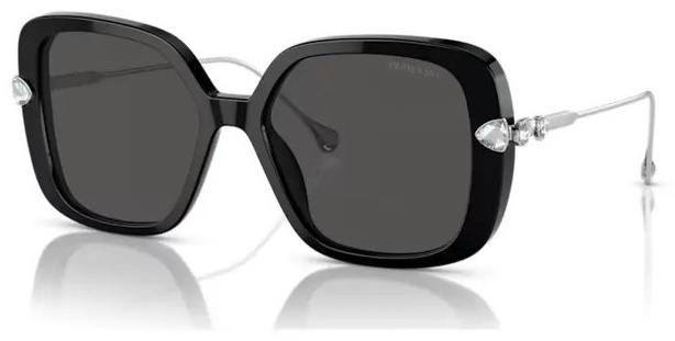 Swarovski солнцезащитные очки квадратные однотонные