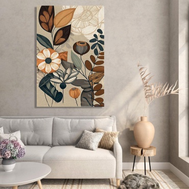 Araystudio.kz картина Абстрактная ботаника 50x70 см