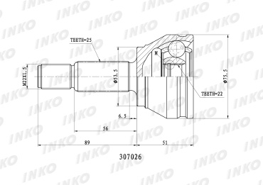 INKO шрус 307026