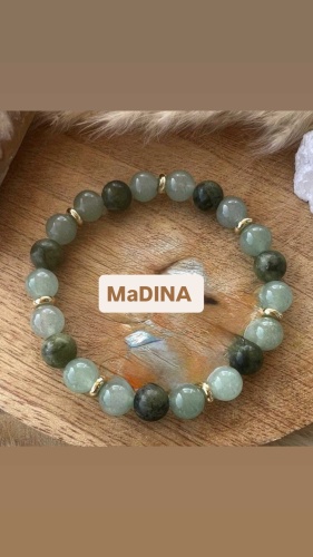 MaDINA длина 18 см натуральный камень, яшма, нефрит