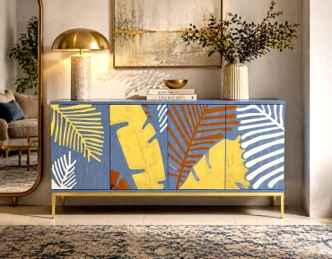 Комод ROF Dising, 160x40x86 см, мультиколор