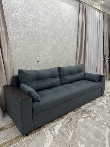 Диван Adell Регина, 230х70 см, обивка ткань, серый