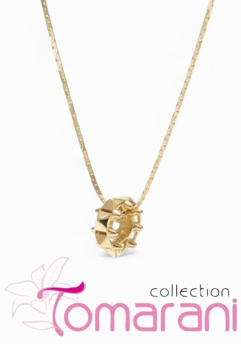 Колье Tomarani collection TC_Банан_Шипы_55_2 длина 55 см вес 4.7 г золото, без вставок