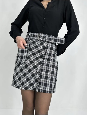 Прямая юбка La Fashion черный