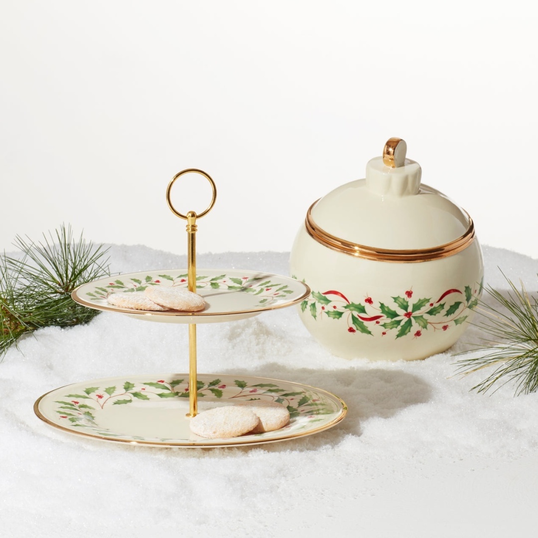 Банка для конфет Lenox Holiday 892541, фарфор