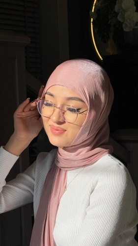 Хиджаб Zahra размер универсальный, розовый