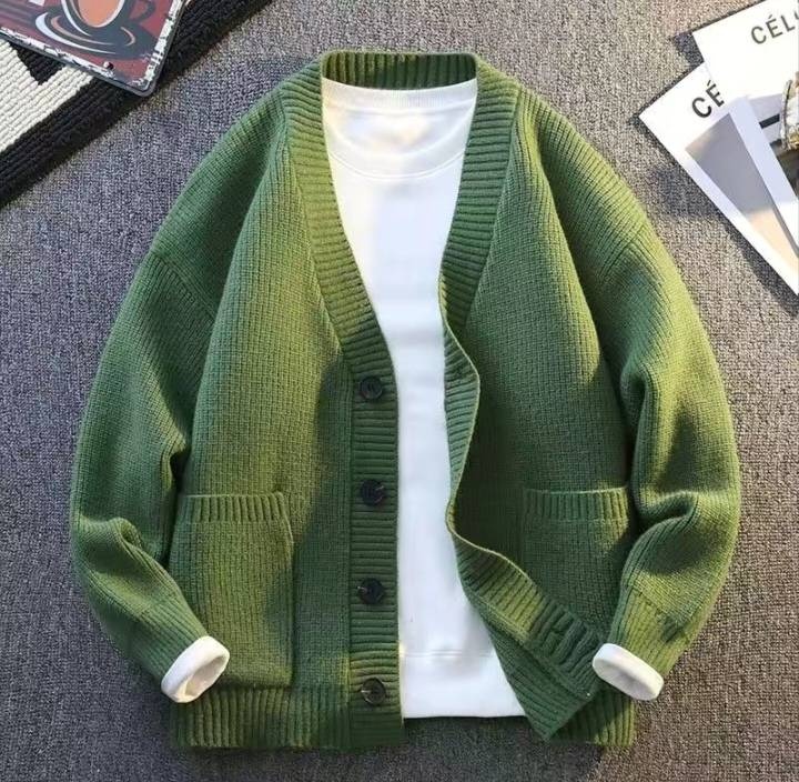 Кардиган зеленый