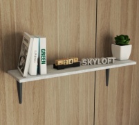 Полка Sky Loft Горизонт, 80х20.5x1.6 см, серый