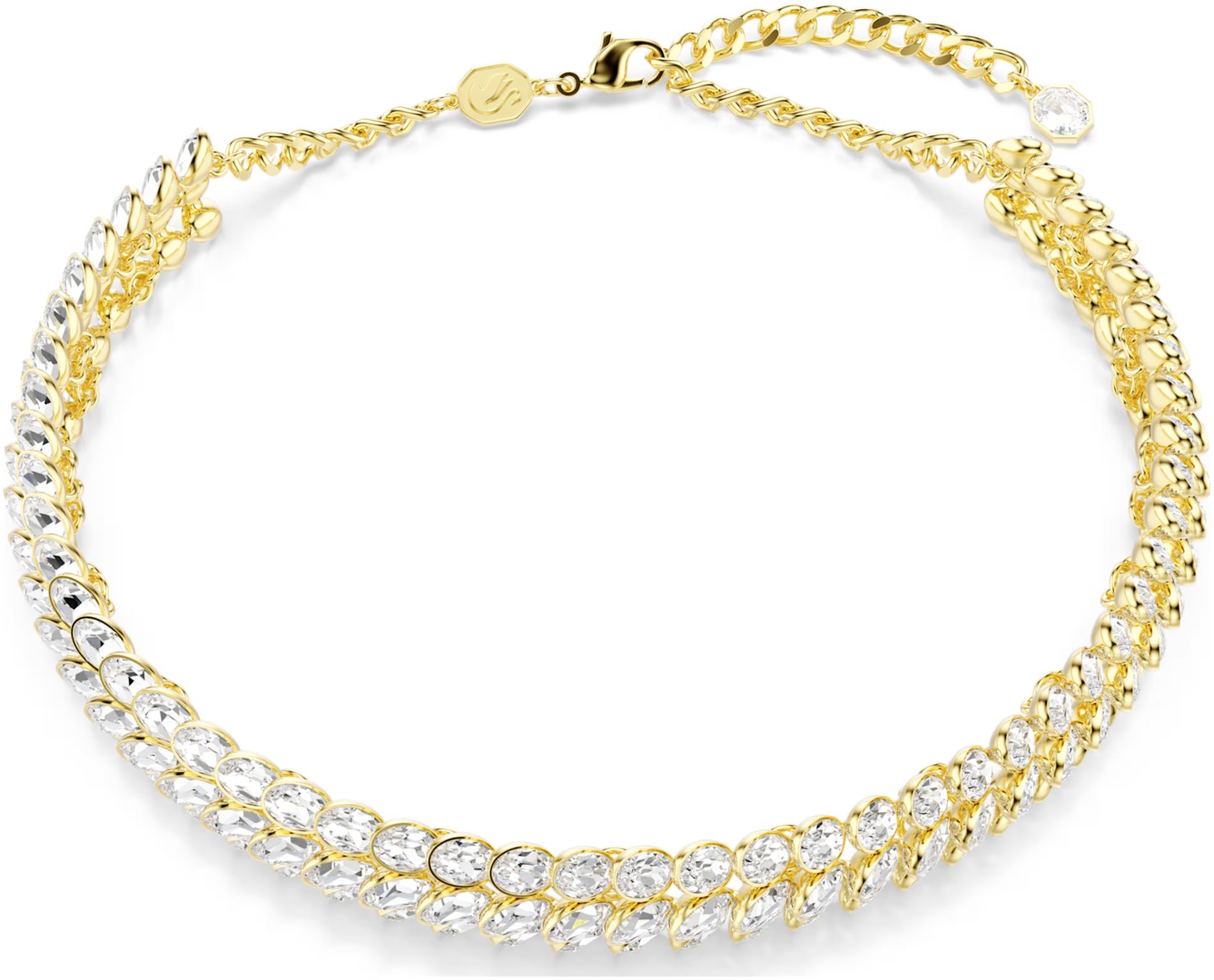Swarovski длина 38 см бижутерный сплав, кристаллы Swarovski
