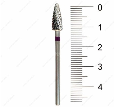 Насадка Nail Best 9601 фреза кукуруза насечка фиолетовая 1 шт