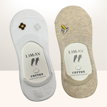 Подследники LIMAX 2 пары белый, бежевый 36-41