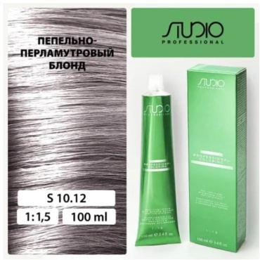 Kapous Professional Studio Professional 10.12 пепельно-перламутровый платиновый блонд крем-краска 100 мл