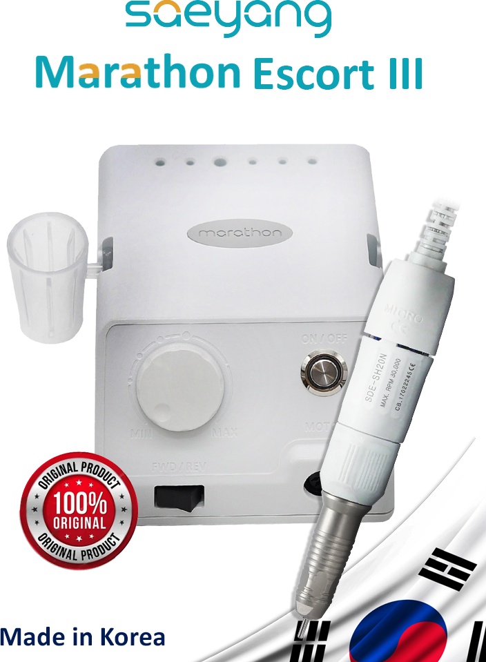 SAEYANG Marathon Escort III White (белый) и наконечник SDE-SH20N White аппарат