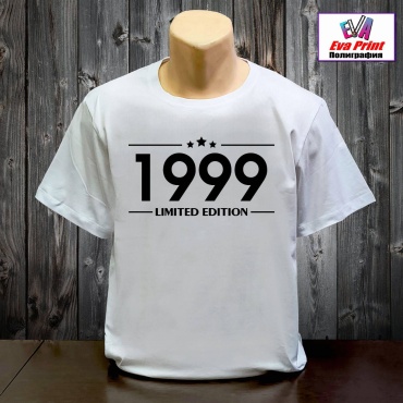 Футболка Eva Print Limited edition 1999. белый