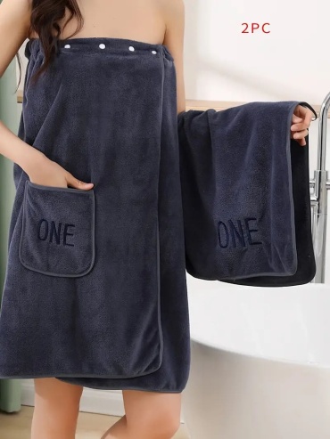 Полотенце 70x35 см, коралловый флис, 2 шт,
