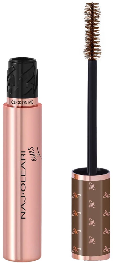 Тушь для ресниц NAJ OLEARI Click On Me Extra Volume Mascara для объема, удлиняющая коричневый