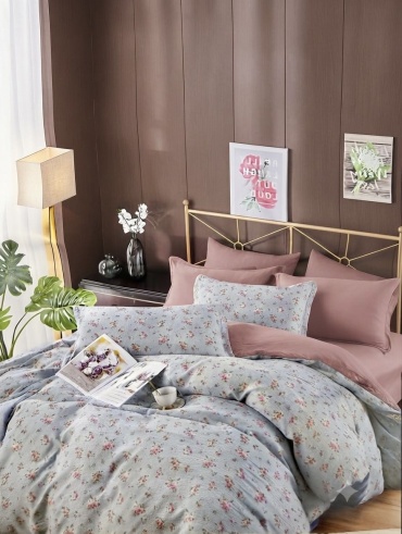 Комплект IRINA HOME Nimbus 2-спальный хлопок, жатый хлопок, муслин, 2 наволочки: 50x70 см