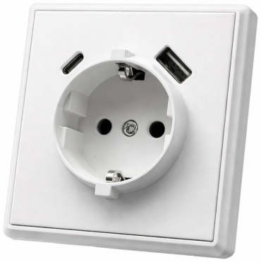 Розетка USB Империя света Elegant MTW-015, белый
