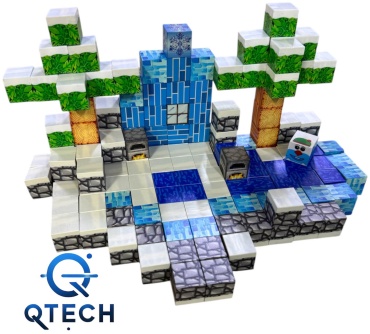 Конструктор Qtech Зима, Новый год GB6675, деталей 144 шт