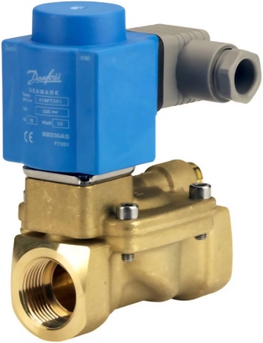 Клапан электромагнитный Danfoss DN25 закрытый 16 бар