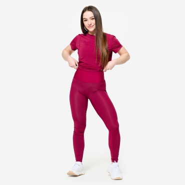 Леггинсы Decathlon красный