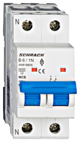 Schrack Technik автоматический выключатель 2P 6 A, 6 кА, 220/380 В