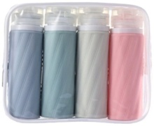 Флакон дорожный наливным путем силикон 90 мл 4 шт