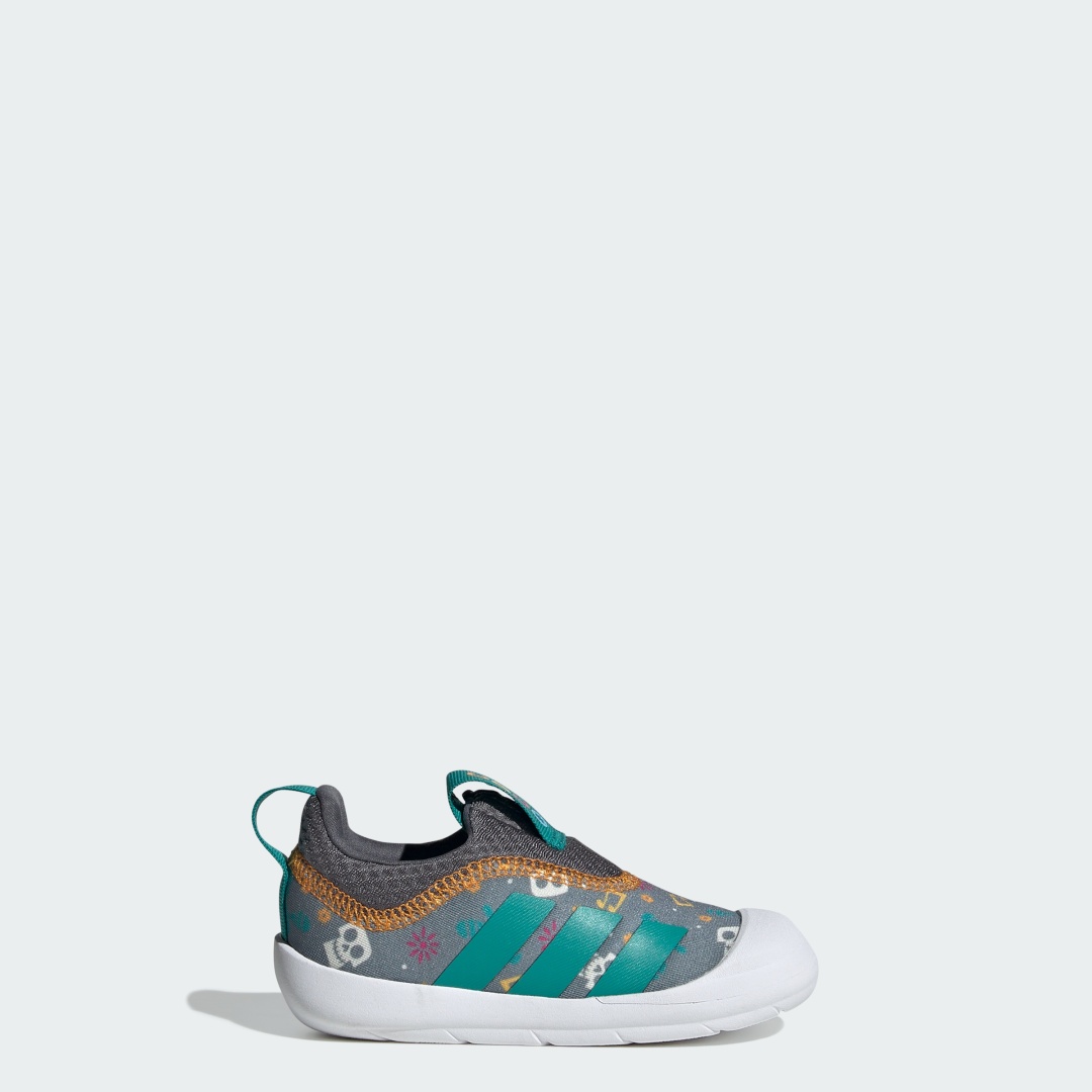 Слипоны adidas серый