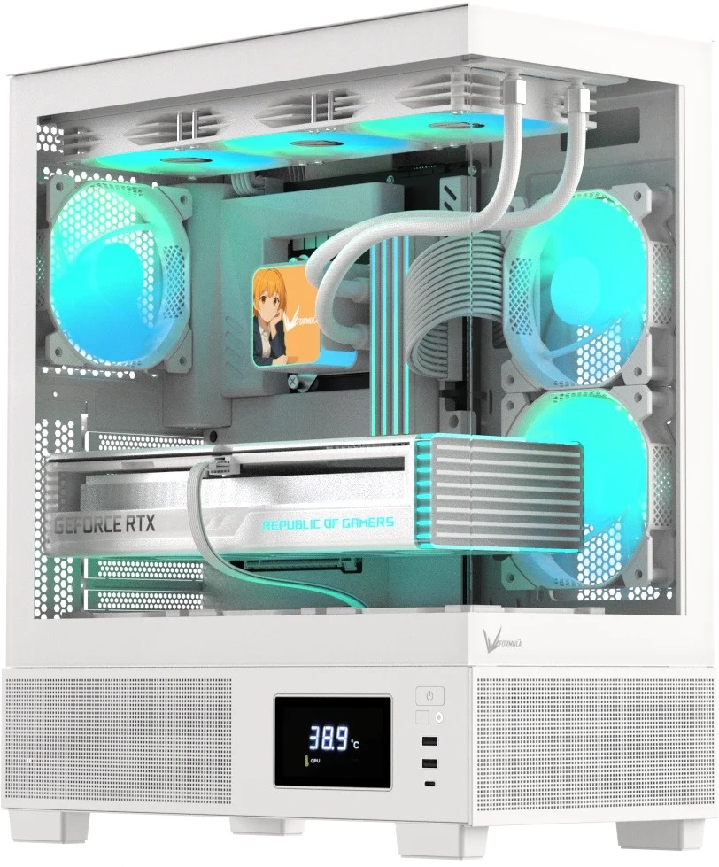 Корпус Formula V Crystal E1 Cosmic белый