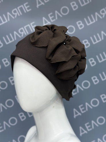 Шапка HLG-Brand размер универсальный, коричневый