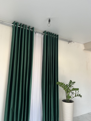 Комплект Nazok Interiors 500x280 см 3 шт, велюр, зеленый