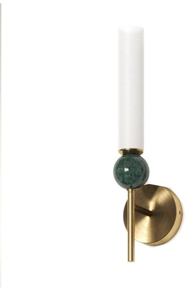 Бра настенный Werline G9, зеленый, латунь