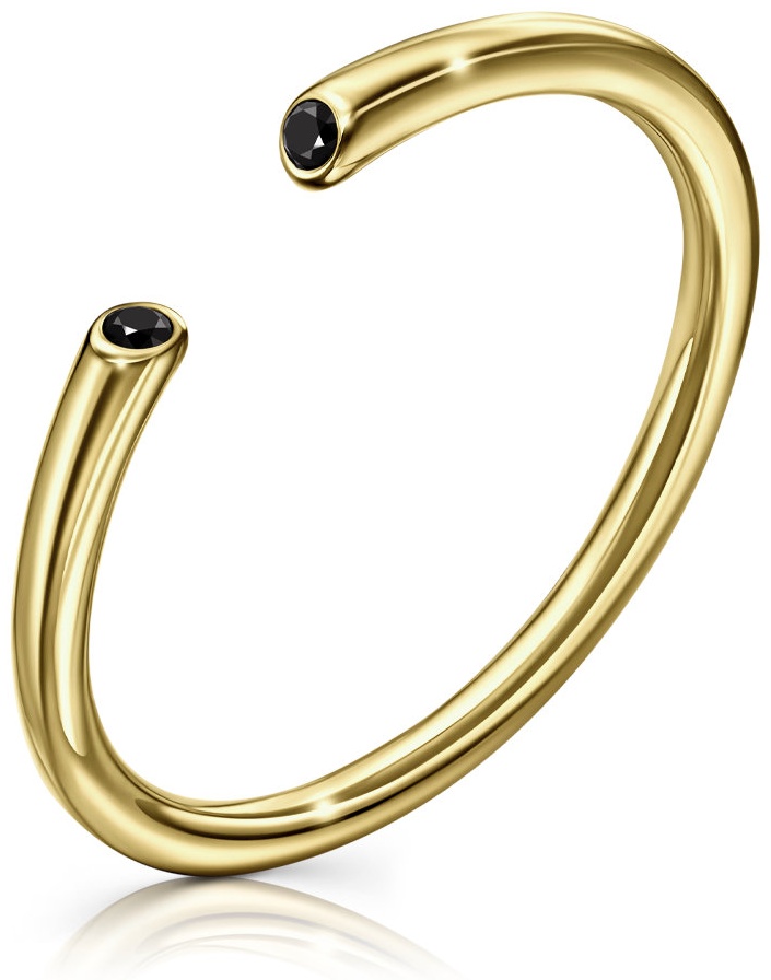 Veronika jewelry factory К330-3295Ч размер 16 вес 1.52 г золото, фианит