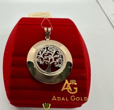 Подвеска ADAL GOLD ADG_KULON_DEREVO_08 вес 3.4 г золото, фианит