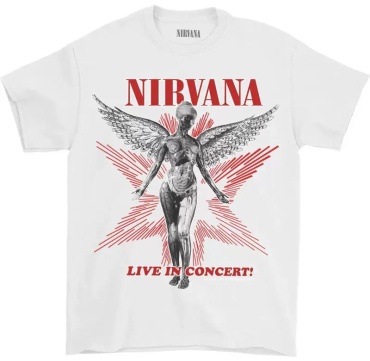 Футболка SHOPITO nirvana, нирвана белый